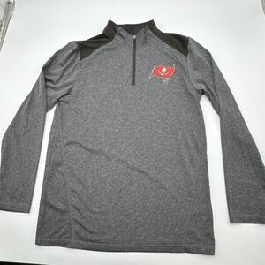 Tampa Bay Buccaneers NFL Team Apparel 1/4 Zip Pullover Tech Jacket Men's Medium